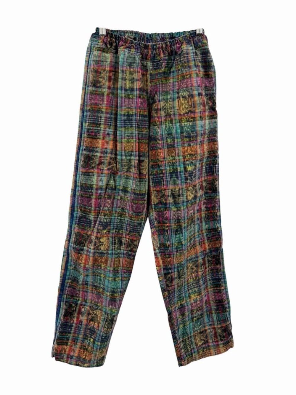 HANDWOVEN GUATEMALAN Women's Multicolor Pocketed Pullon Pants Small